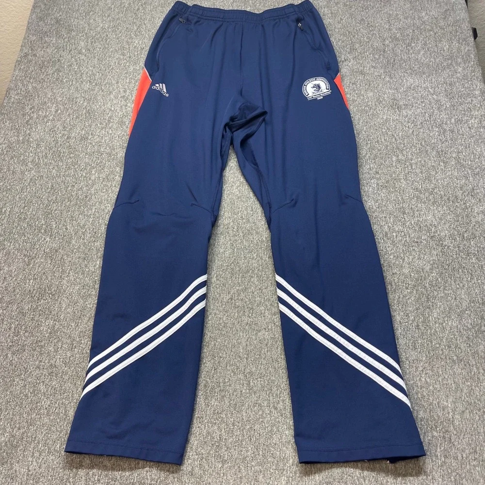 Adidas 2006 Boston Marathon Pants Mens XL Navy Blue 110th BAA Track